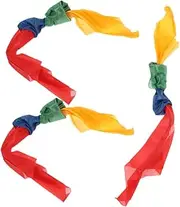 Toyvian 3Pcs Magician Scarf Lightweight Gimmick Tool for Parties Color Change Trick Props for Stage Performances Festivals
