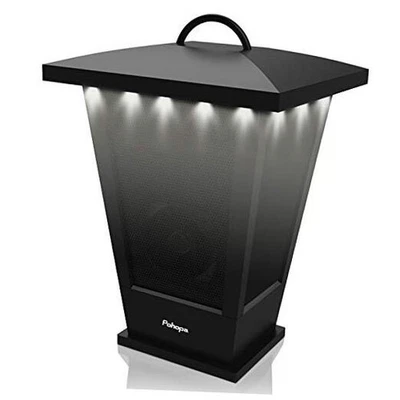 Bluetooth Speaker Waterproof, Portable Outdoor Wireless Speaker with LED black