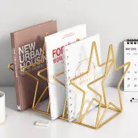 在飛比找蝦皮商城精選優惠-熱銷款X6簡易書架桌面收納整理架辦公室雜志創意網紅置物架鐵藝