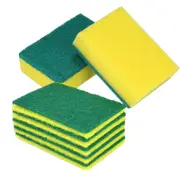 Ozoffer 20pcs Multi-purpose Double-faced Sponge Scouring Pads Dish Washing Scrub Set