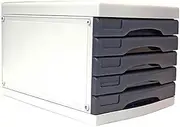 METRO 234755 3475 Desktop Filing Drawers A4 5D, Grey