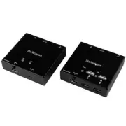 StarTech 50m HDMI & 4-Port USB Hub Extender - HDMI Over CAT6 - 1080p ST121USBHD