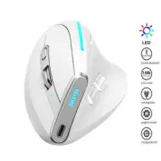 2400 DPI 8 Buttons Wireless Rechargeable Mice Ergonomic Vertical Mouse NEW