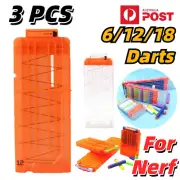 3PCS Darts Clips Soft Bullet Quick Reload For Nerf Elite Magazine Shooter Toy AU