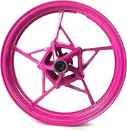 Pink Front Wheel Rim Compatible with Kawasaki Z650 Ninja 650 2017-2024, Z900 ABS include 2017-2024, Z900 SE 2022-2023, Bearing included, Motorcycle Replacement Accessories Parts