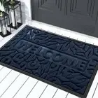 Yimobra Welcome Door Mat Outdoor Indoor, Non Slip Front Doormats, Heavy Duty Rub