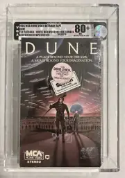 DUNE 1985 VGA 80+ BETA WRAP WMs “SCOTCH” Sticker Very RARE NOT VHS David Lynch
