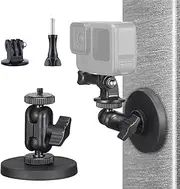 Magnetic Camera Mount Compatible with GoPro Hero 13 12 11 10 Max 9 8 7 6 5 Session Osmo Most Insta360 Action Camera, Powerful Magnet Base