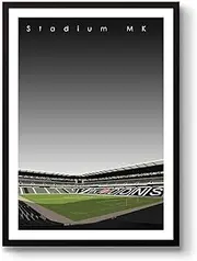 GroundDesigns MILTON KEYNES DONS FC Football Gift STADIUM MK Unframed A3 Art Print