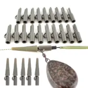 25 Pieces Fishing Tackle Kit Outdoor Fishing Accessories Anti Tangle Sleeve