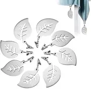 Tablecloth Weights Pendant Stainless Steel Tablecloth Clip Leaves Shaped Metal for Dinner Table,Tablecloth Perfect for Heavy Outdoor Garden Party Picnic Tablecloths(Stainless Steel)