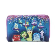Inside Out Control Panel Zip Around Coin Purse Wallet w/ Card Holder 12.7cm