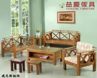 在飛比找Yahoo!奇摩拍賣優惠-【大熊傢俱】威尼斯 柚木組椅 實木 客廳組椅 木製沙發  現