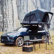 Wildland Summit Explorer 1.4m Roof Top Tent With Ladder Alloy Hardshell 4WD