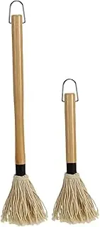 BBQ Tools Kit Pcs Grill Basting Mop BBQ Sauce Brush Outdoor Grill Accessories Wood Handle Mops for Ribs Chicken Pork