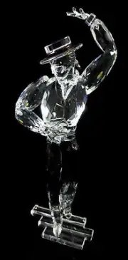 SWAROVSKI CRYSTAL MAGIC OF DANCE 2003 ANTONIO FIGURINE WITH STAND & PLAQUE NEW