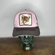 Goorin Bros Hat Foxy Baby Pink Trucker Cap Fox Patch