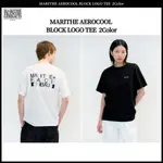 MARITHE FRANCOIS GIRBAUD AEROCOOL BLOCK LOGO TEE 2色