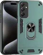 Compatible with Samsung Galaxy M34 5G Case,Compatible with Samsung Galaxy F34 5G Car Mount Magnetic Stand [Hard PC+TPU] 2 in 1 Green
