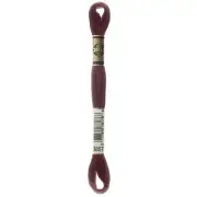 DMC 6-Strand Embroidery Cotton 8.7yd Dark Rosewood