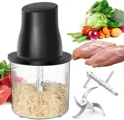 Electric Food Chopper with Chicken Breast Shredder & Meat Grinder
