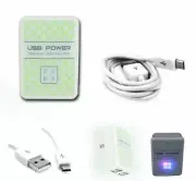 10 4 USB PORT HUB WALL ADAPTER+3FT CABLE CHARGER WHITE LG G2 OPTIMUS G PRO NOOK