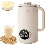 Automatic Nut Milk Maker Machine, Nut Milk Maker Machine - Keep Warm 2h 40oz/1.2ml Multi-Functional Soybean Milk Machine - Touch Control Electric Soybean Milk Machine with 12h Timer, Auto-cleanAut