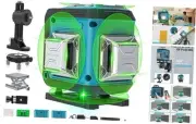 Laser Level 360 Self Leveling 4x360° 16 Lines Pulse Mode Green Navy Blue