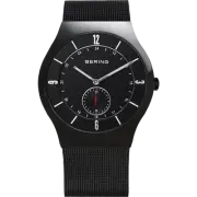 Bering Classic Brushed Black Mesh Watch