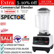 2L Commercial Blender Smoothie Food Processor Kitchen Hand Mixer Machine 1800W