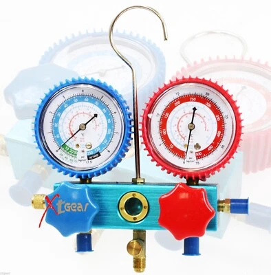 2-1/2" R12 R22 R134A Diagnostic Testing Charging Manifold High/Low Gauge