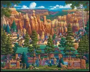 Bryce Canyon National Park - Chart Counted Cross Stitch Patterns Needlework