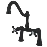 Restoration KS3235AX Two-Handle 2-Hole Deck Mount Clawfoot Tub Faucet