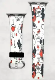 Disney Valentine's Day Mickey Minnie Mouse Apple Watch Band 38/40/41 & 42/44/45