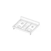 Samsung DG94-04117A Cooktop Frame Module Assembly 1/2" Stainless Steel