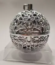 KURT ADLER CHIRPING BIRD ORNAMENT B/O WITH MOTION SENSOR /SILVER