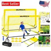 Youth Soccer Training Equipment - Portable Nets, Agility Ladder & Accessories