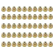 Mirpuytn Fly Head Beads - Slotted Conehead Beads Brass Cone Head - 3 Sizes Fly Tying Materials Copper Sink Deeper Tying Beads for Lure