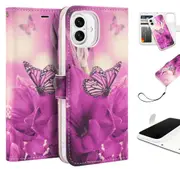 Tough On Magnetic Detachable Leather Phone Case for iPhone 16 Plus