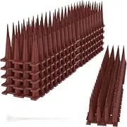 4 Pack Bird Spikes for Keeping Birds Away - Plastic Fence Spikes Easy to Install Pigeon Spikes Plastic Small Bird Spikes for Roof Fence Wall Windowsill