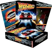AQUARIUS Back to The Future Playing Cards - Back to The Future Themed Deck of Cards for Your Favorite Card Games - Officially Licensed BTTF Merchandise & Collectibles, Black, Red, Yellow, 2.5 x 3.5
