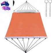 14Ft Two Person Outdoor Hammock, Portable Camping with Folding Steel Spreader Ba