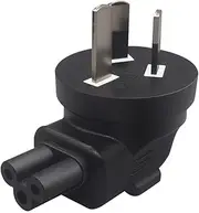 Strhowill AU to C5 Australian Standard Three-Prong to Cloverleaf Female Adapter - Suitable for Australian sockets, widely Compatible with laptops, TVs, Audio Devices, and More