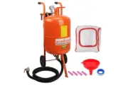 HORUSDY 40L Sandblasting Tank Portable Sand Grit Blaster Abrasive Gun Car Trucks