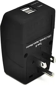 Ceptics US Adapter Power Plug Ceptics- EU European to USA American Socket Travel