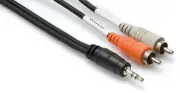 Hosa Stereo Breakout 3.5 MM TRS to Dual RCA 15 Ft [New ]