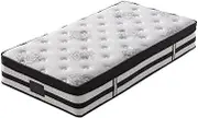 Kingston Slumber Luxury 34cm King Single Mattress, Medium-Firm, Euro Top, 5-Zone Pocket Spring