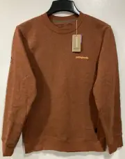 PATAGONIA Women's Small SISU BROWN Fitz Roy Icon Uprisal LS Crew Sweatshirt NEW