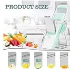 Safe Mandoline Slicer 5 in 1 Vegetable Chopper Food Potato Cutter Adjustable 25