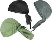 [Mipcase] 3Pcs Biker Hat Cooling Skull Caps Breathable Quick Drying Bandana for Cycling Running Motorcycle Sweat Wicking Head Wraps for Men Women Outdoor Sports Gear